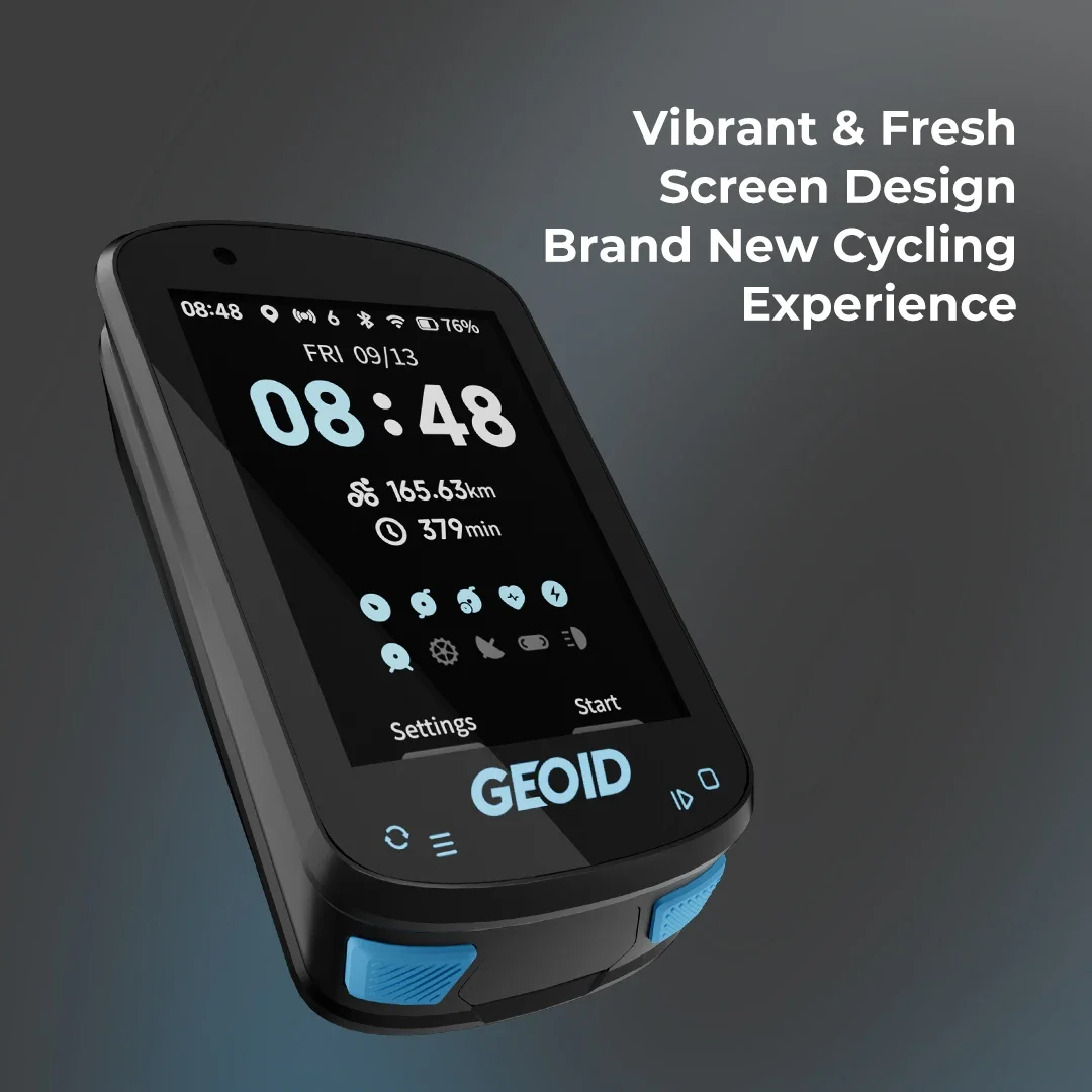 GEOID CC600 دراجة الكمبيوتر اللاسلكية شاشة ملونة دراجة عداد السرعة ANT + WIFI الدراجات عداد السرعة IPX7 مقاوم للماء عداد المسافات