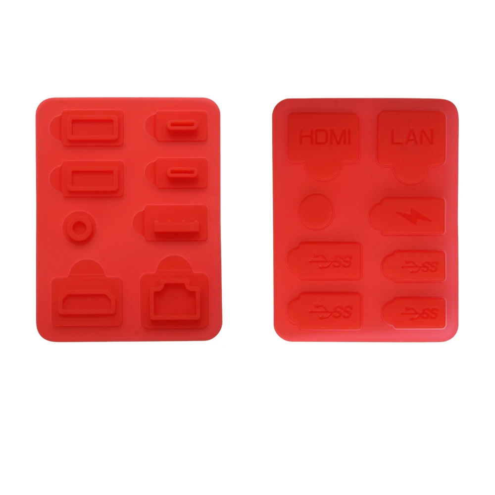 8 Pcs Set Game Console Dust Plug Silicone Protector Anti-dust USB HDM Interface Dustproof Plug For Sony Playstation 5 PS5 Slim