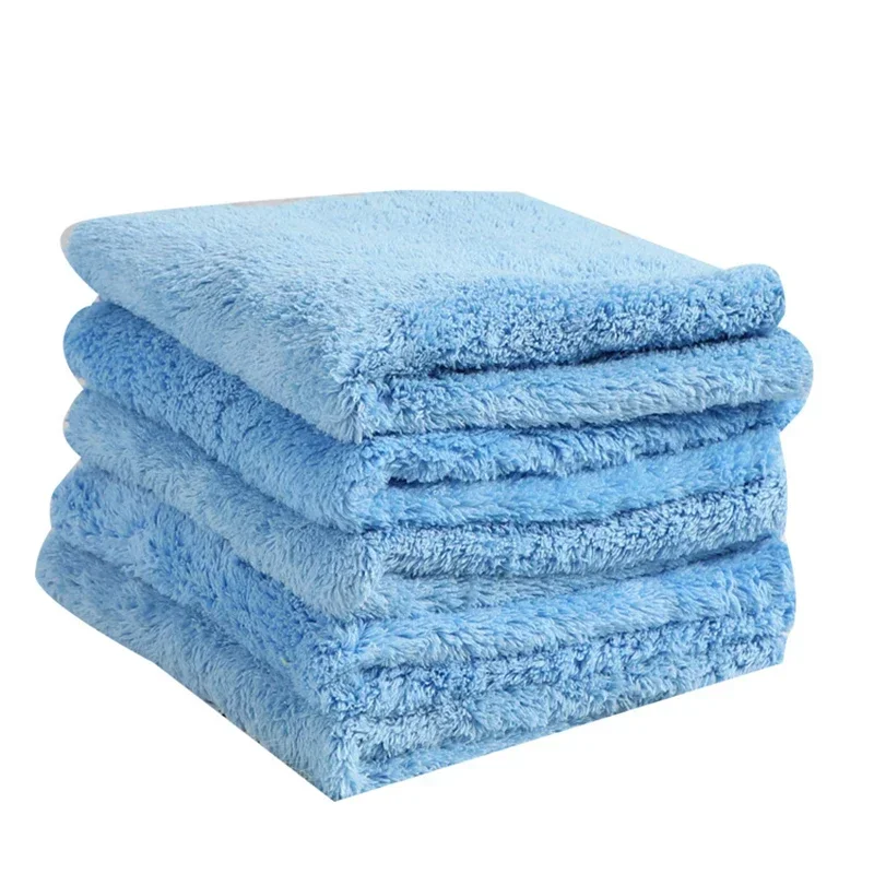 2/4 PCS Microfiber Towel Car Cleaning Detailing Nettoyage VoitureToalla Microfibra Wash Towel Thickened Absorbent Clean  Washing