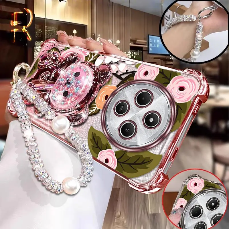 

Чехол-держатель для браслета A3 Pro с яркими розовыми цветами для Xiaomi Redmi 9Prime A3Pro A1 A3 9AT 9C 9A 9CNFC 9i 9 Turbo 3 4 Cover