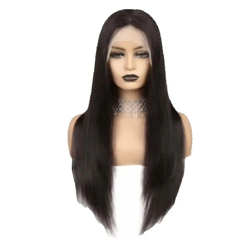 

Straight Human Hair 13X4 Lace Frontal Wig Natural Black