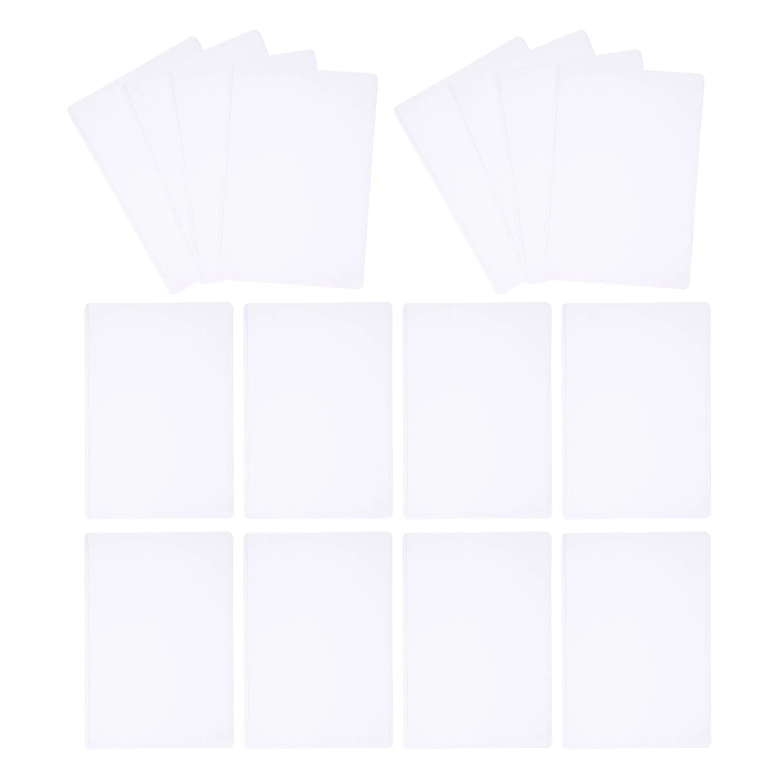 

30 Pcs Transparent File Protector Clear Card Sleeves Baseball Plastic Hard Case B6 Paper Holder
