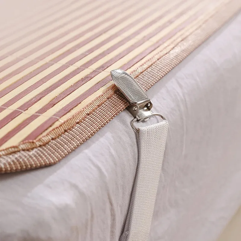 4pcs High Elastic Fitted Bedding Clips Bed Sheet Clips Adjustable Non-Slip Bed Sheet Holder Straps Fasteners for Home Hotel