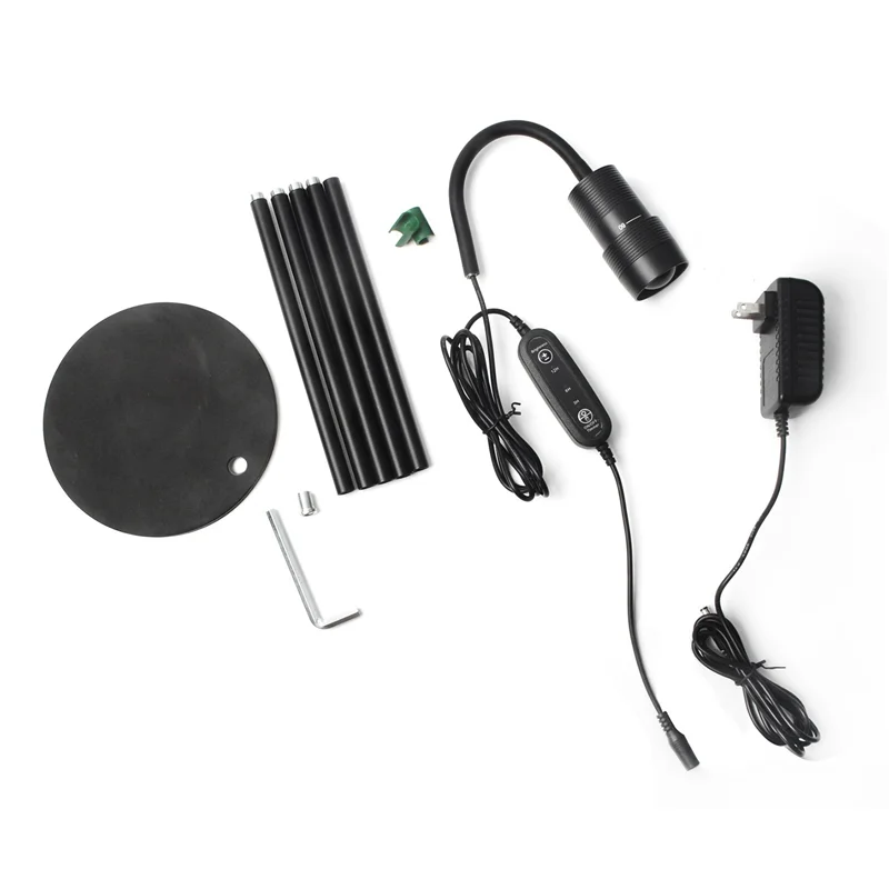 أضواء LED للنمو للنباتات الداخلية، ضوء نمو النبات، ضوء النبات مع مؤقت 3/6/12 ساعة، مصباح نمو الطاقة المتين، قابس الاتحاد الأوروبي