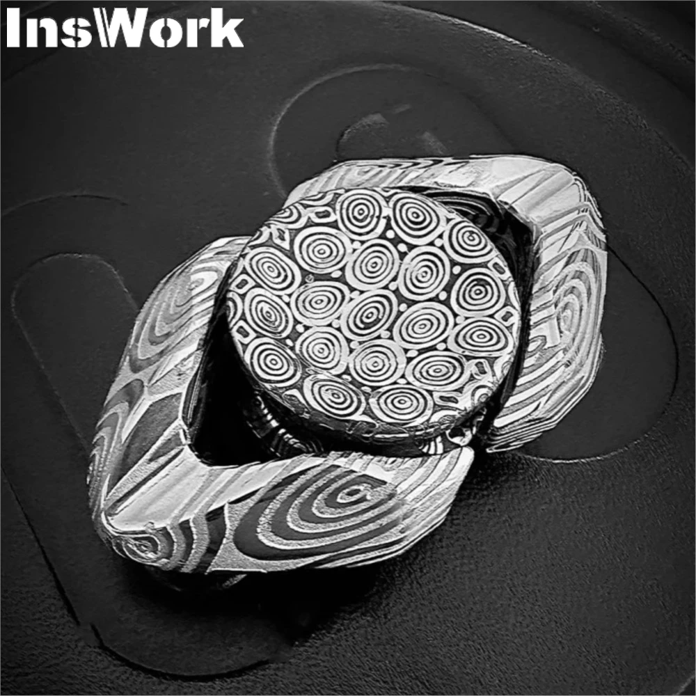 LARK Damasteel Stress Relief Wind Spinner Fidget Toys Fidget Spinners Cool Fidgets