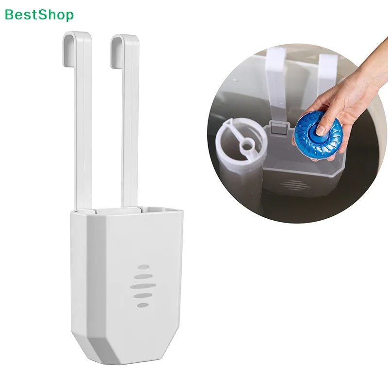 

☏Toilet Tank Tablet Holder With Hook Prevents Residue & Pollution In Water Tank Tablet Rack Easy Install Rust-Resistant Cleaner