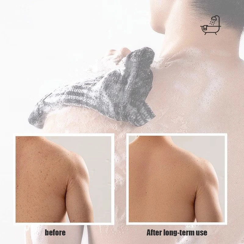 Rubbing Towel Taking a Shower Pulling Back Long Strip Tool Painless Rubbing Mud Double Sided Shower Strip