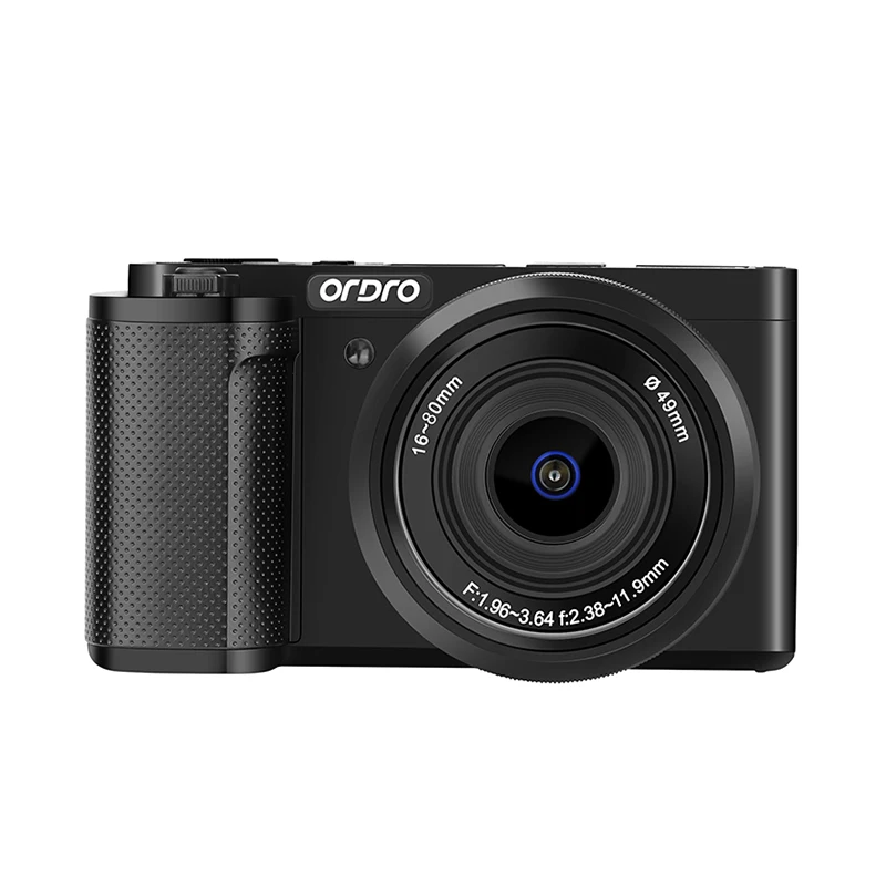 ORDRO G930 Digital Camera Compact for YouTube Vlogging Videos with Flashlight 5X Optical Zoom 4K 30FPS 60FPS Multi Filters AF MF
