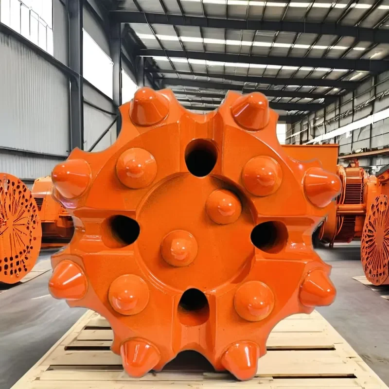 T45-102mm Easy-to-return Concave-centered Tapered-tooth Rock Drill Bit.