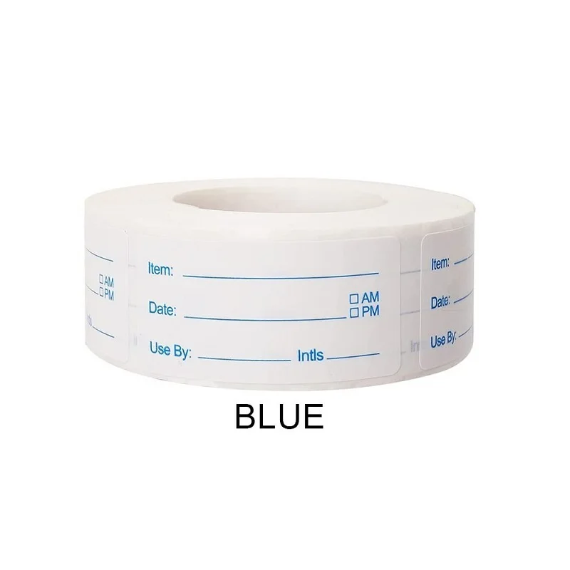 500PCS New Kitchen Food Stickers Date Content Label Home Made Sticker Roll Lables Rolling Sticker Merci Packaging Stickers