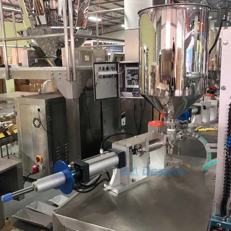 Vffs Liquid Paste Restaurant Sauce Pork Lard Oil Sachet Packing Machines