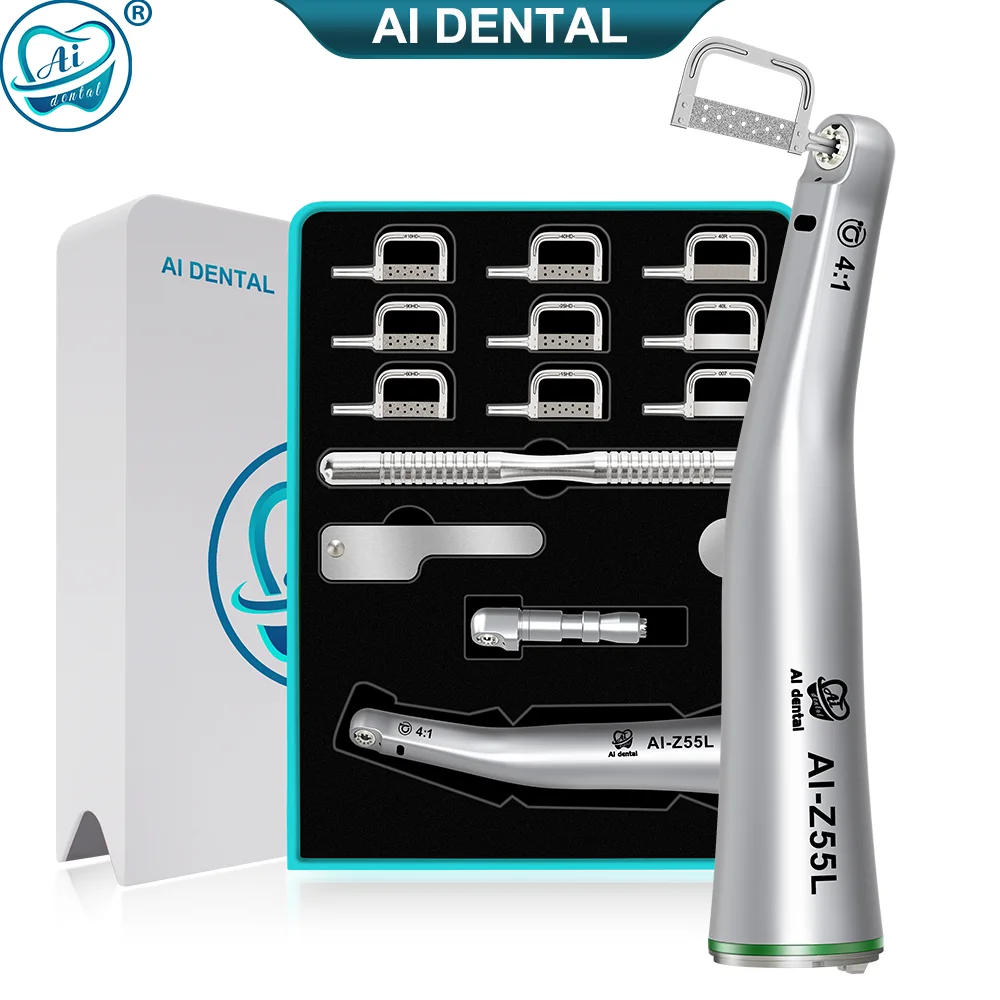 AI-EVA-Z55L Dental Orthodontic Kit 4:1 Optical Fiber Single Spary Vertical Reciprocating Contra Angle with EVA Saw Blade Set