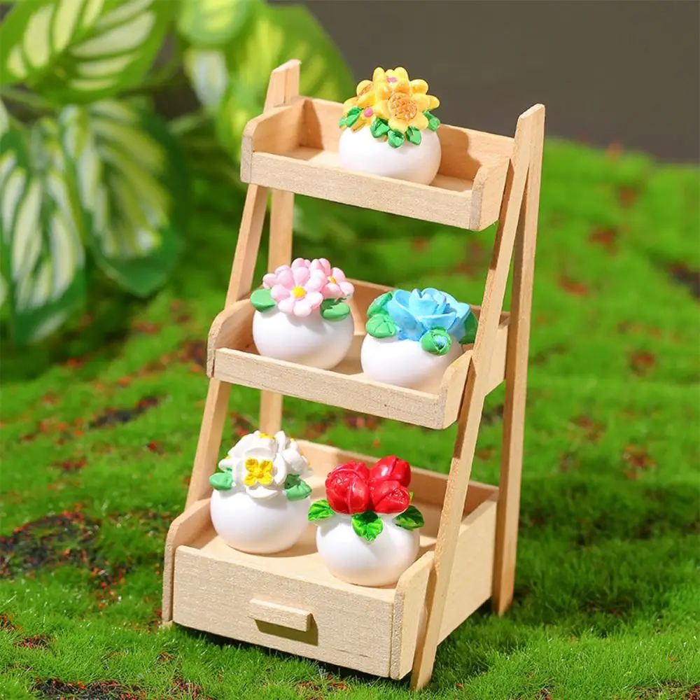 High Imitation Simulation Potted Plants Not Easy Get Dusty Resin Cactus Model Children Dollhouse Plant Decoration