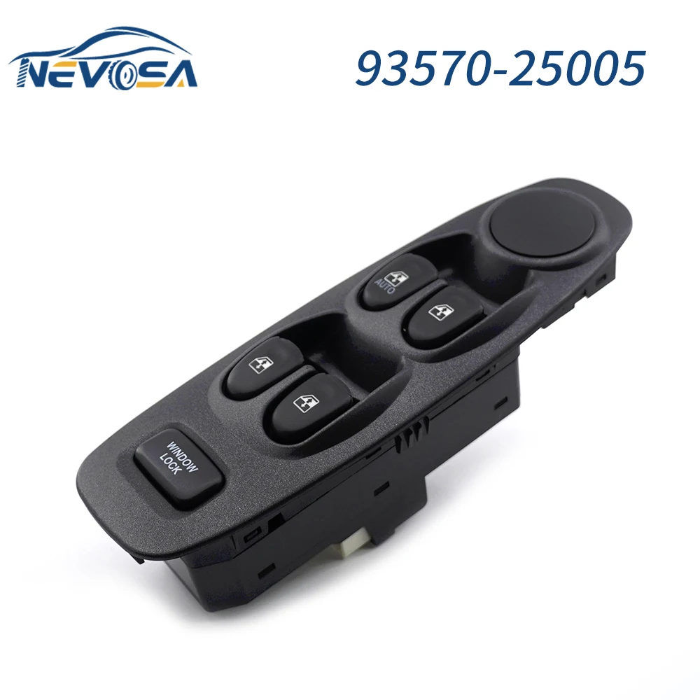 NEVOSA 93570-25005 Left Driver Side Car Window Control Switch For 2002-2005 Hyundai Accent Elantra 9357025005 car accessories