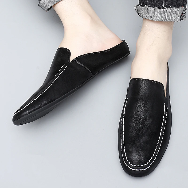 أحذية بدون كعب جلدية للرجال ، أحذية مكتب رسمية ، حفل زفاف ، أحذية رسمية ، أحذية رياضية ، أحذية قيادة كسول #4