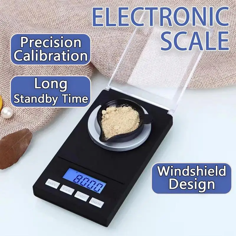 Mini Digital Pocket Scale Counting Mg Scale For Weighing Powders Digital Weighing Scale Milligram For Powder Medicine Jewelry