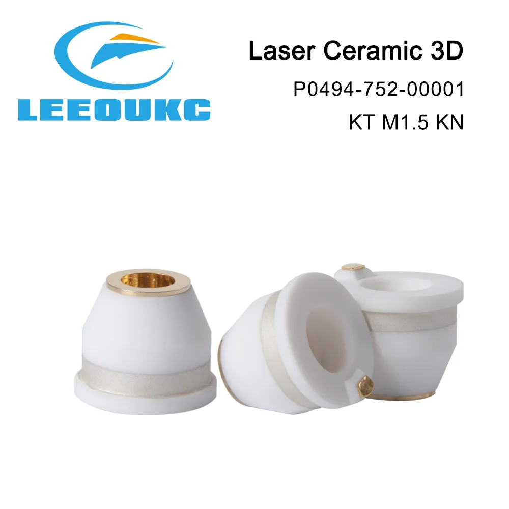 LEEOUKC Laser Ceramic 3D P0494-752-00001 KT M1.5ins KN Ceramic Part Nozzle Holder High Quality OEM Support