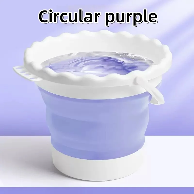 Foldable Brush Water Bucket For Art Students - Ideal Rinsing Cup For Brushes And Pens