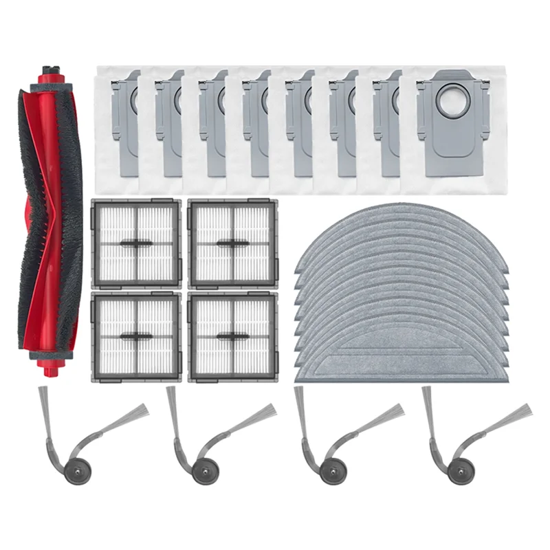 Roborock Q10 VF/Q10 VF + 로봇 진공 청소기 교체 액세서리 용 BAAN-25PCS 메인 사이드 브러시 Hepa 필터 걸레 천 먼지 Ba