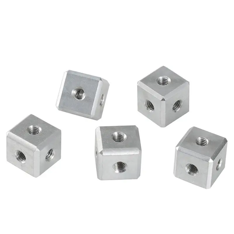 Aluminiumlegierungs-Würfel-Winkelmuttern-Set mit hochpräziser, rostbeständiger Oberfläche, perfekt für 3D-Drucker-DIY-Rahmenmontageprojekte. – Detail 9