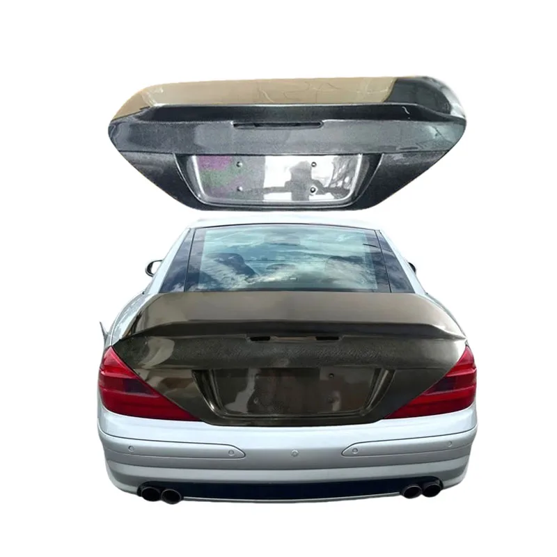 

Вдохновленный автоспортным принтом FORMercedes-Benz SL R230 SL300/SL55/SL63 Крышка спойлера заднего багажника из углеродного волокна