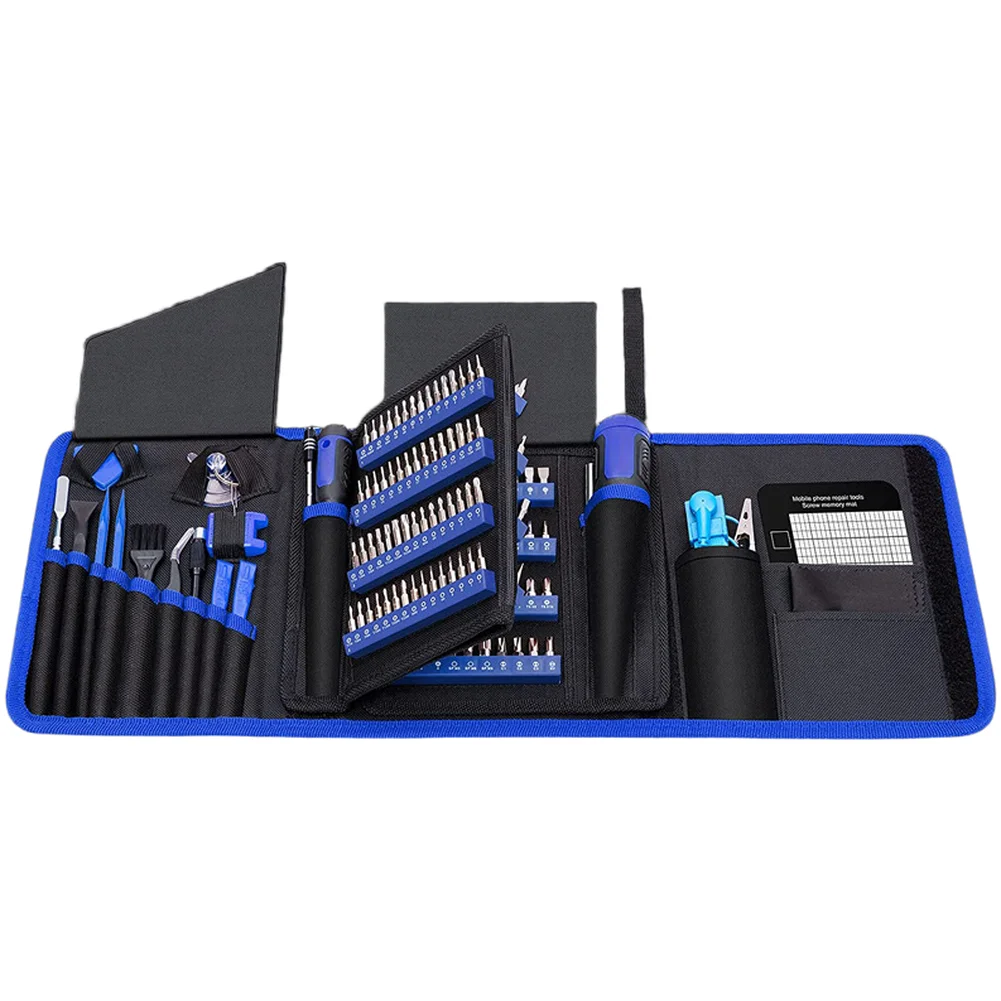 

Набор из 191 компактной отвертки с магнитной системой крепления бит, прецизионными пинцетами и надежным футляром для домашнего и технического ремонта