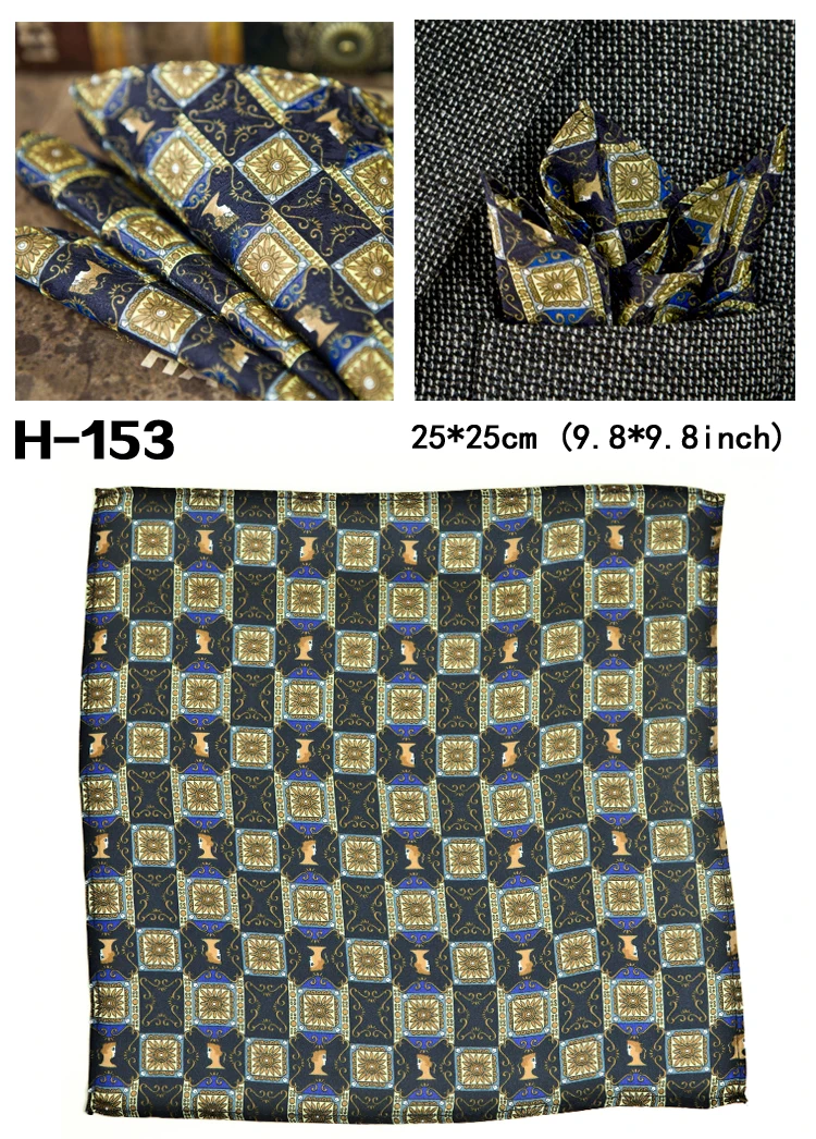 Mens Hanky Pocket Square Multicolor Silk Printed Accessories Colourful Stylish Handkerchief Handmade Suit Gift For Men