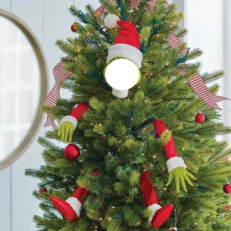 5pcs Christmas Cute Elf Doll Plush Pendant Christmas Tree Ornament Gift New Year Gifts Xmas Party Christmas Home Decoration