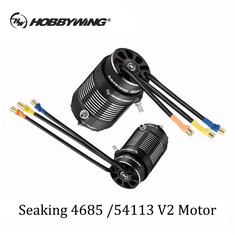 Hobbywing SeaKing 4685SL 54113SL V2 Motor 200-300A HV ESC Water-Cooled For RC Boat Racing Marine Model Hobby PartsUniFly