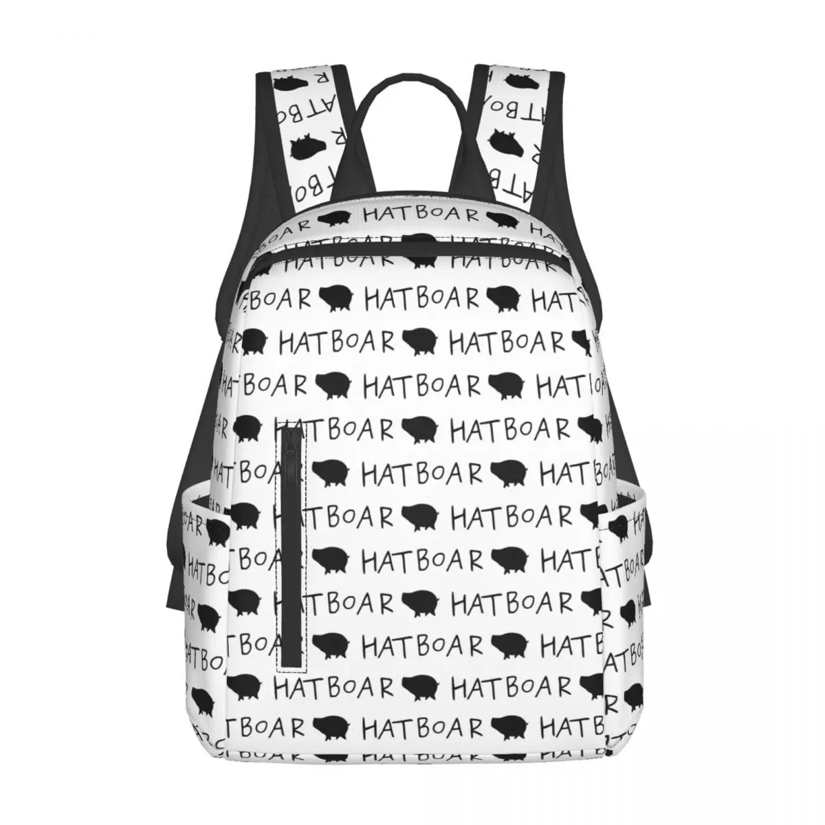 

Boar Hat Backpack Daypack Large Capacity Children BookBag School Bag Shoulder Bags for Men Women