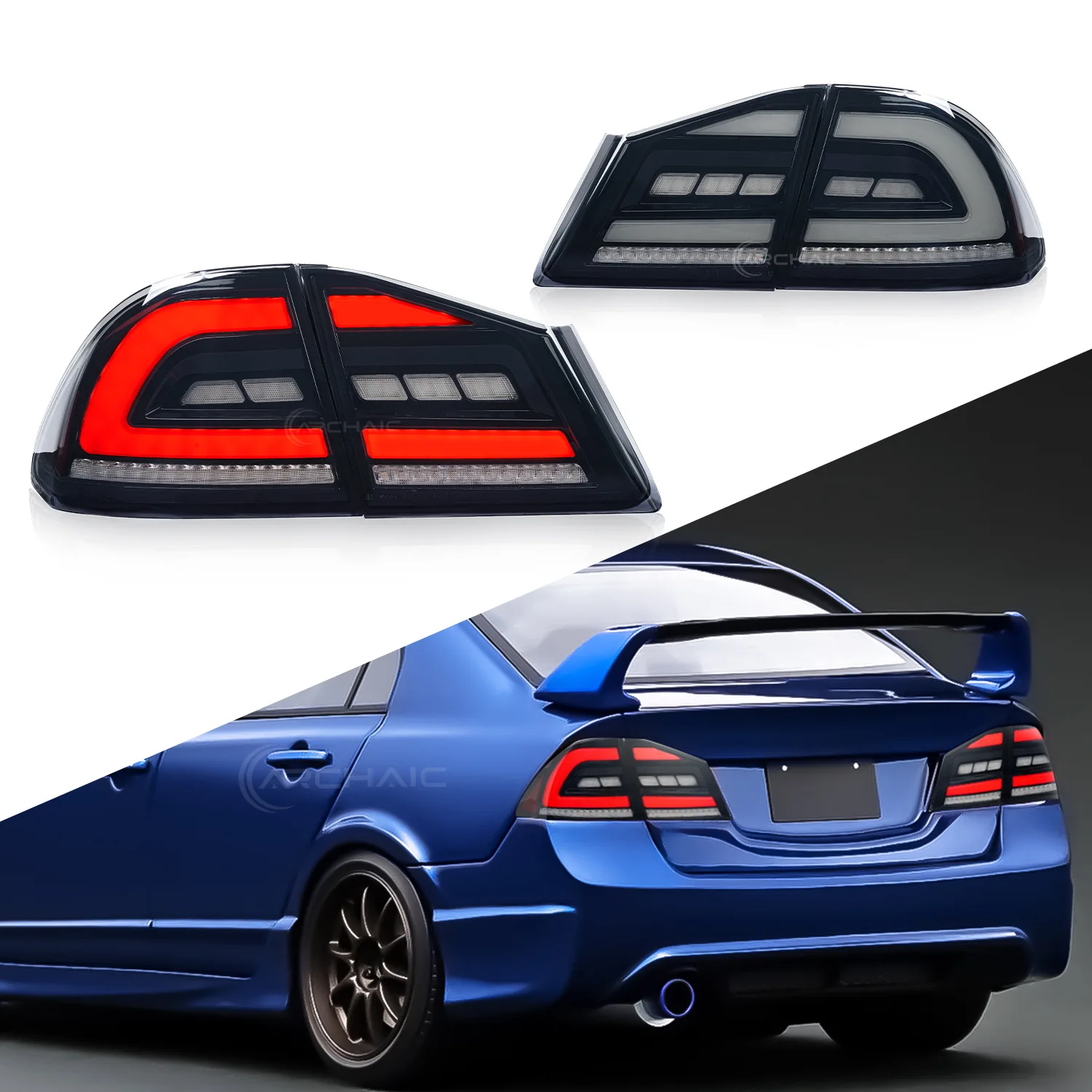 

High quality Suitable for 05-12 eighth generation FD2 LED taillight assembly modification, Chiku lights
