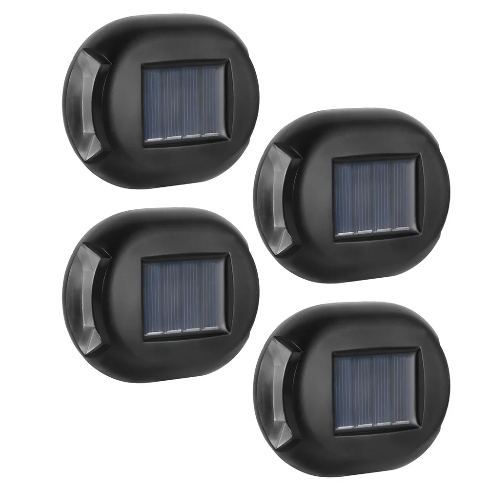 

4Pcs Solar Double Head LED Wall Light Outdoor Garden Lamp Waterproof Solar Powered Wall Lamp Night Lighting for Patio