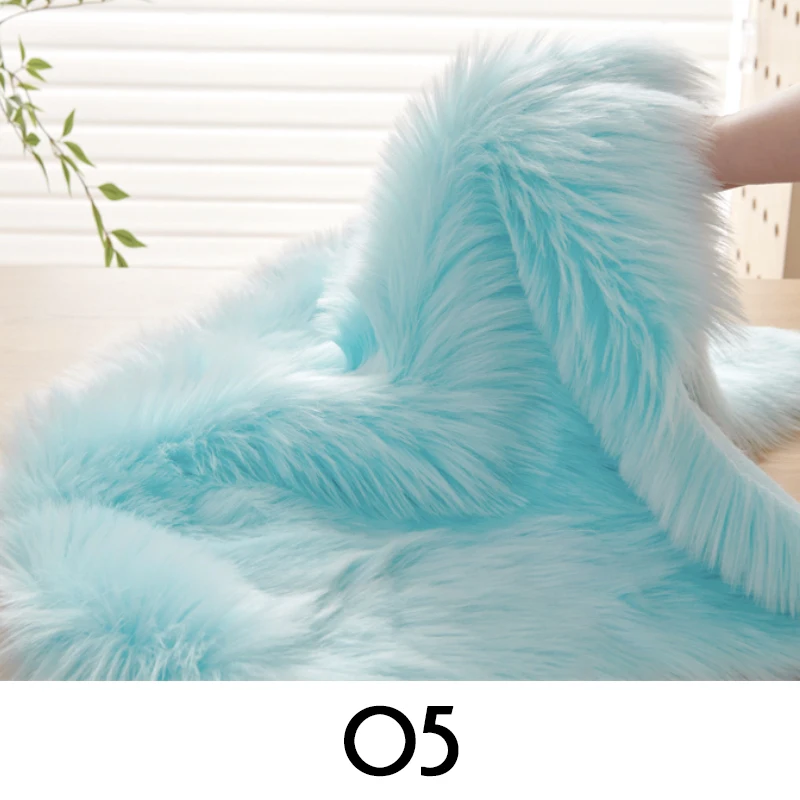 50x170cm Fluffy Soft Faux Fox Fur Fabric 5.8cm Long Plush Fur Fabric For Diy Fursuit Costume Jewelry Counter Cover Photo Props