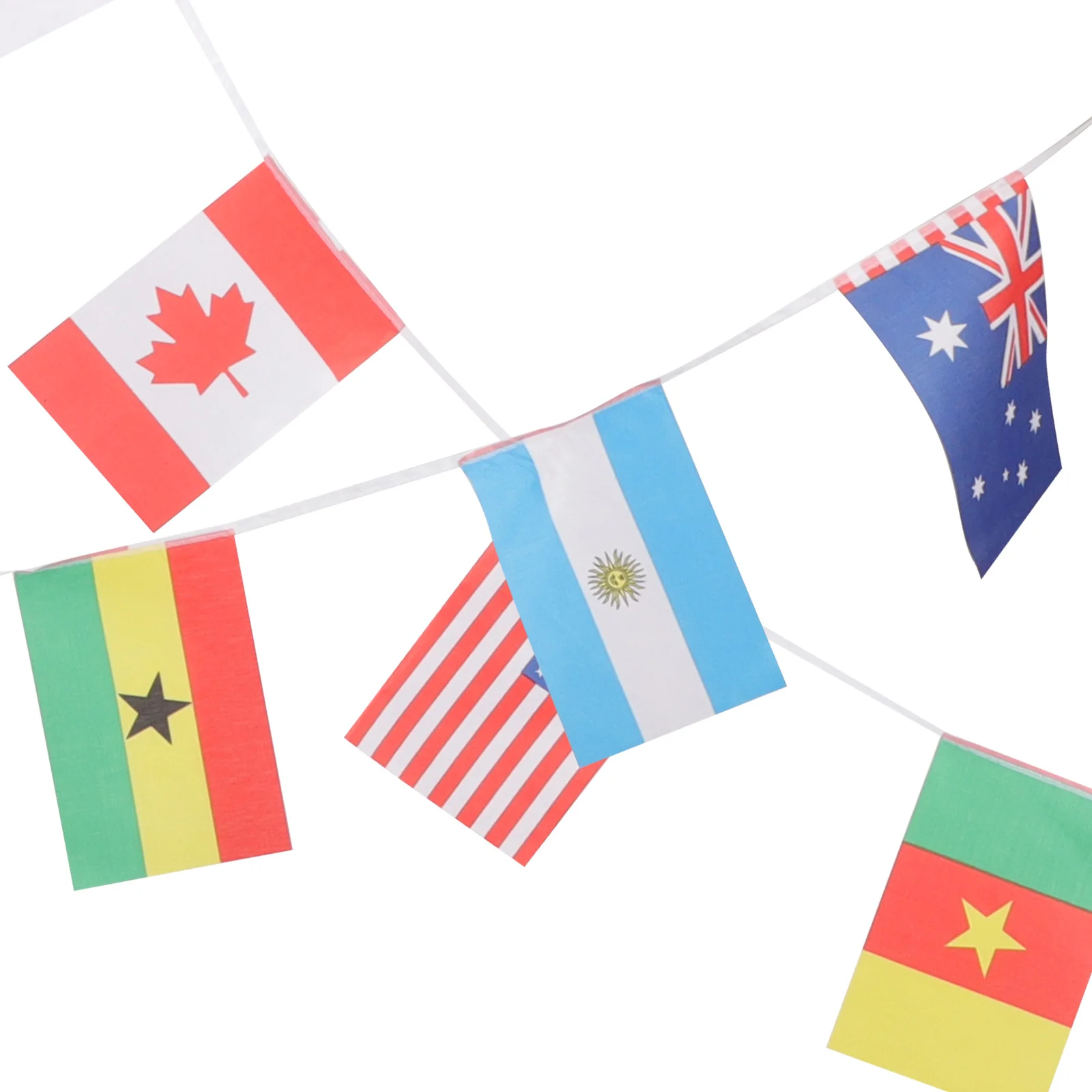 

Banner Football Match String Flag Polyester Material Exquisite Workmanship Not Easy to Break