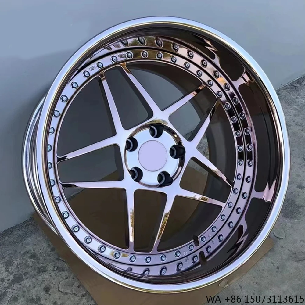 Two-Piece Aluminum Custom Forged Alloy Rim 18-23 Inch Deep Dish Lip Concave Car Wheels