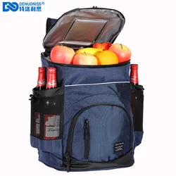 DENUONISS-Saco De Armazenamento De Alimentos à Prova De Vazamento, Saco Térmico, Macio, Grande, 36 Latas Mochila Térmica, Isolado, Viagem, Praia, Cerveja, 33L