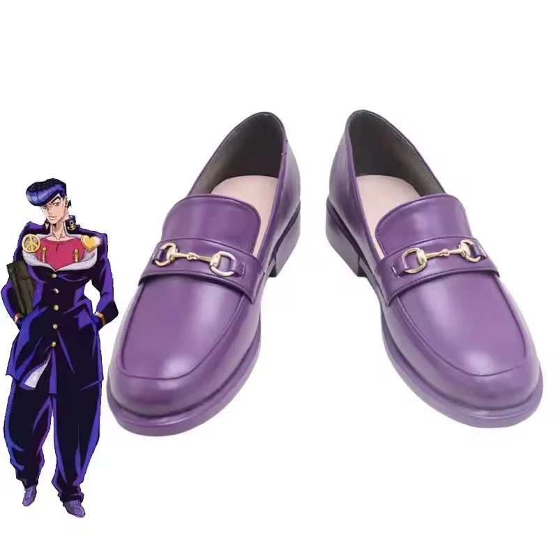 

Обувь для косплея Higashikata Josuke, реквизит для косплея, обувь из искусственной кожи, карнавальные ботинки на Хэллоуин, реквизит, индивидуальный заказ