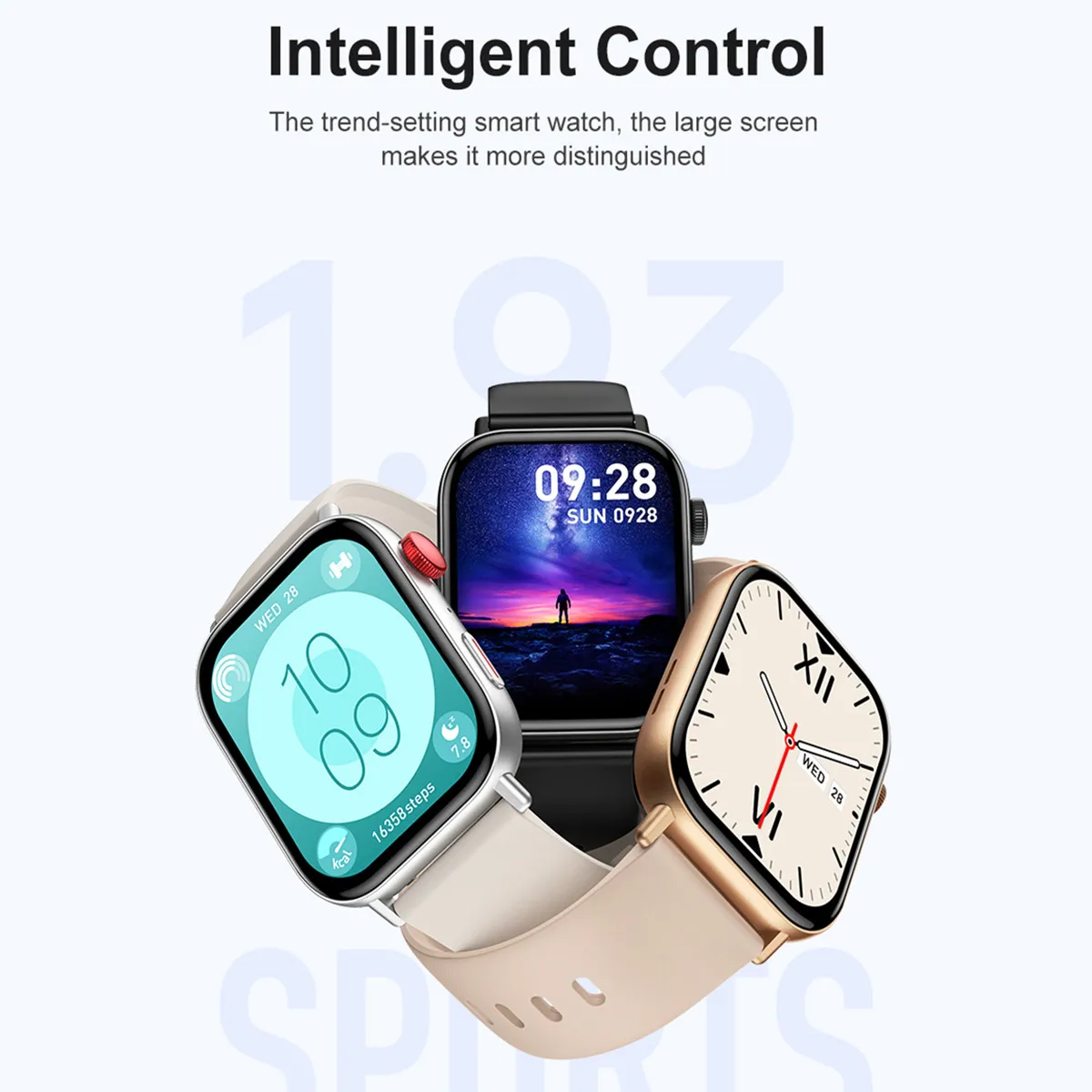 ساعة ذكية نسائية مقاومة للماء بتقنية البلوتوث ، 1ATM ، مكالمة ، تذكير واتساب ، شاحن لاسلكي ، شاشة IPS ، متتبع اللياقة البدنية ، VS Fit 3