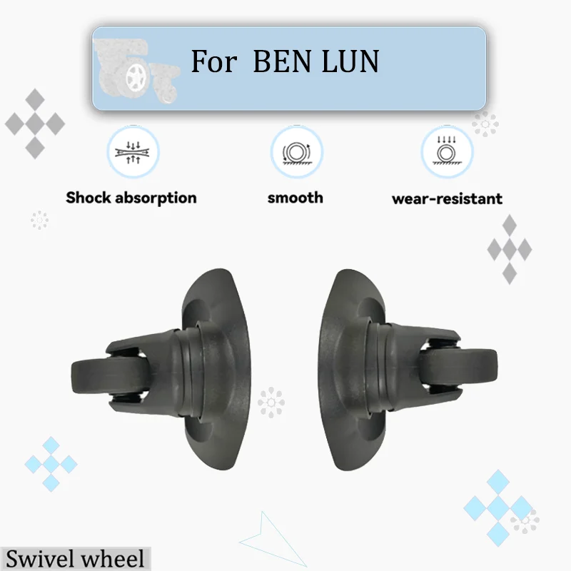 

For Ben LUN F-32 [Factory Direct] Luggage Wheel Accessories Silent Swivel Wheels Anti-slip Wear-resistant