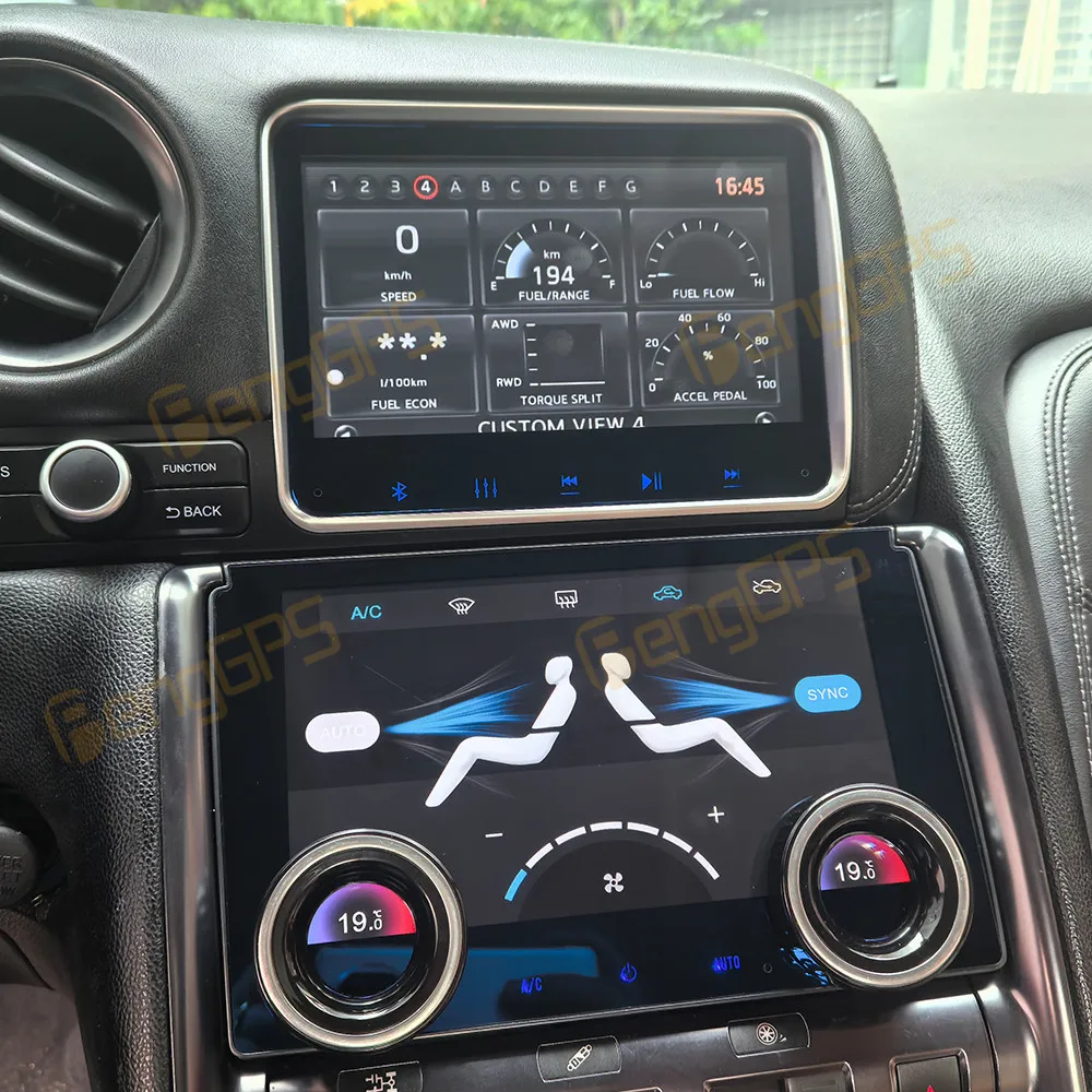 8-Zoll-Bildschirm Autoradio für Nissan GTR 2007-2015 Android Auto GPS-Navigation Multimedia-Videoplayer Stereo-Empfänger Haupteinheit