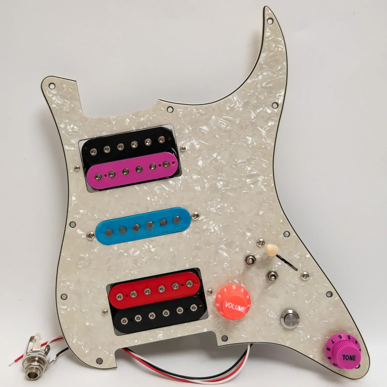 HSH Prewired Loaded Guitar Pickguard with Kill Switch Coil Splitting Alnico 5 Humbucker for ST Style Guitar