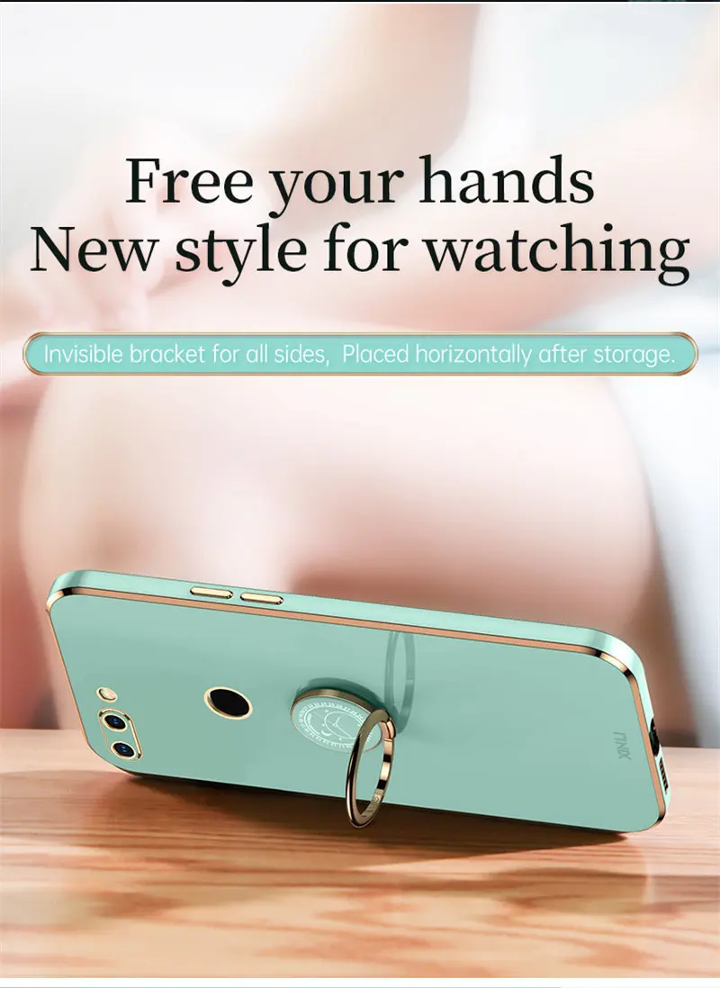 Oppo R15 OppoR15 CPH1835 Fall 6D Überzug Glänzende Weiche Silikon TPU Zurück Abdeckung Stoßfest Telefon Fall für R15 Pro R15Pro CPH1831