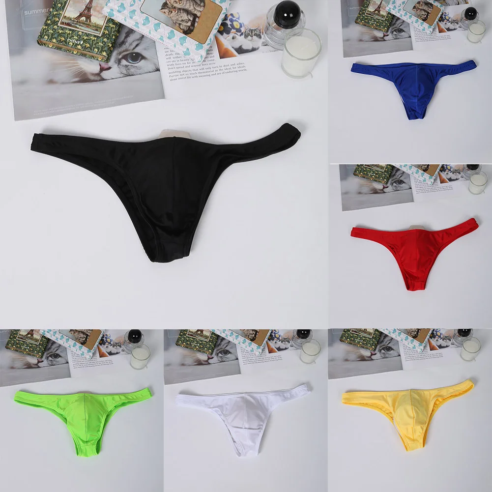 

Mens Sexy Bikini Underwear Thong Underwear Pouch T-back Thongs Underpants Tanga Panties Breathable Underpant