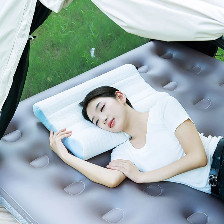 Adjustable Memory Foam Side Sleeping Pillow Orthopedic Curve Neck Support Relieve Neck Shoulder Pain Ergonomic Cervical Support