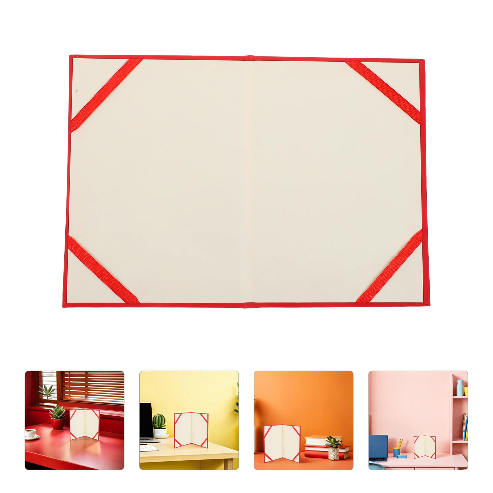 

5Pcs Solid Color Blank Certificate Holders A5 Diploma Covers Paper Award Folders Graduation Document Protectors Red Bulk