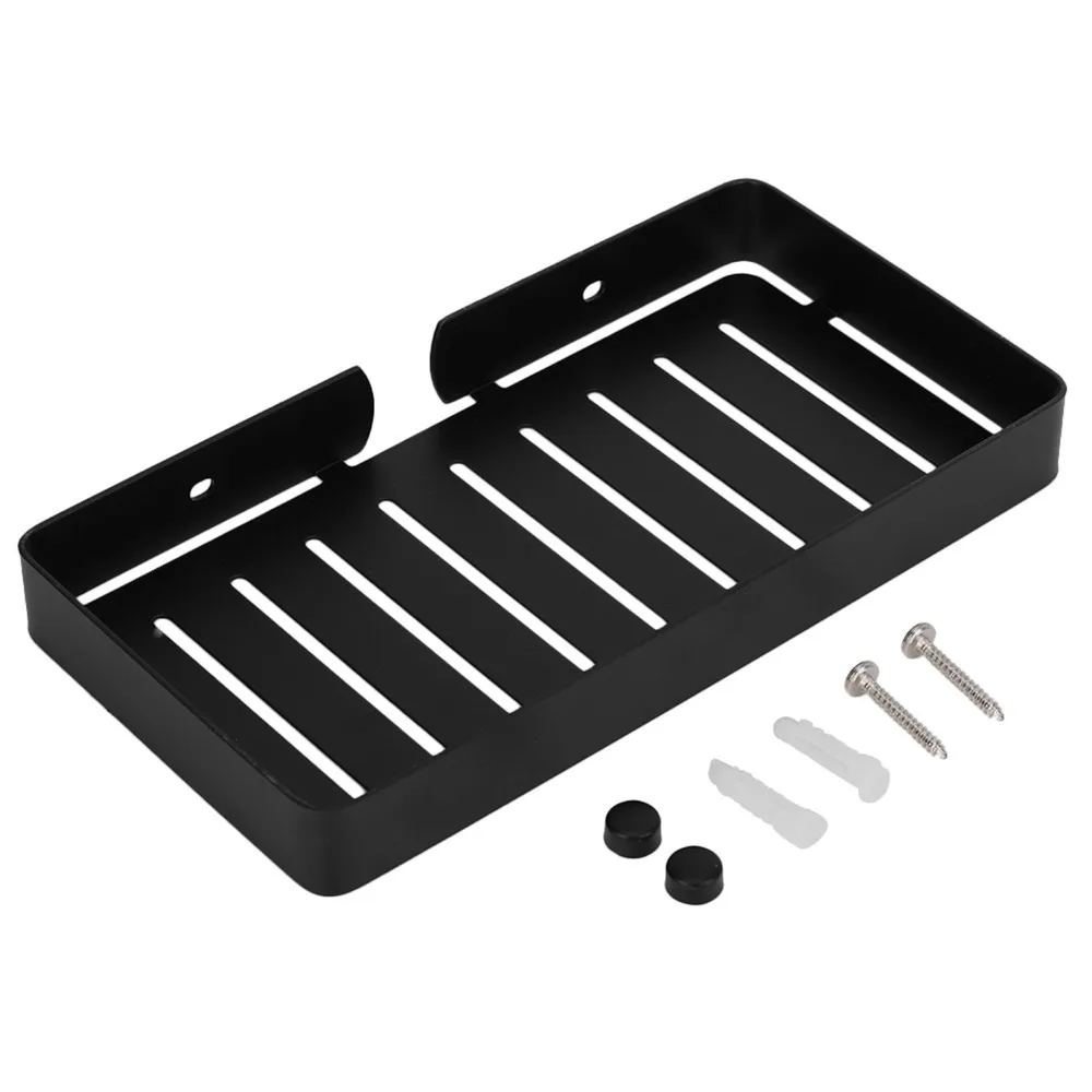 Stainless Steel Soap Holder Wall Mount Easy to Clean Soap Tray Black Silver Gold Modern Design Soap Dish