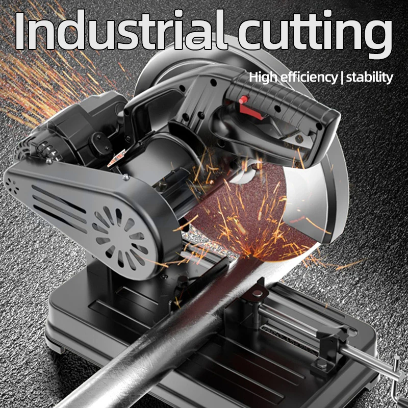 Steel cutting machine 0-45 ยฐ adjustable angle oblique cutting saw abrasive cutting saw desktop industrial special cutting saw
