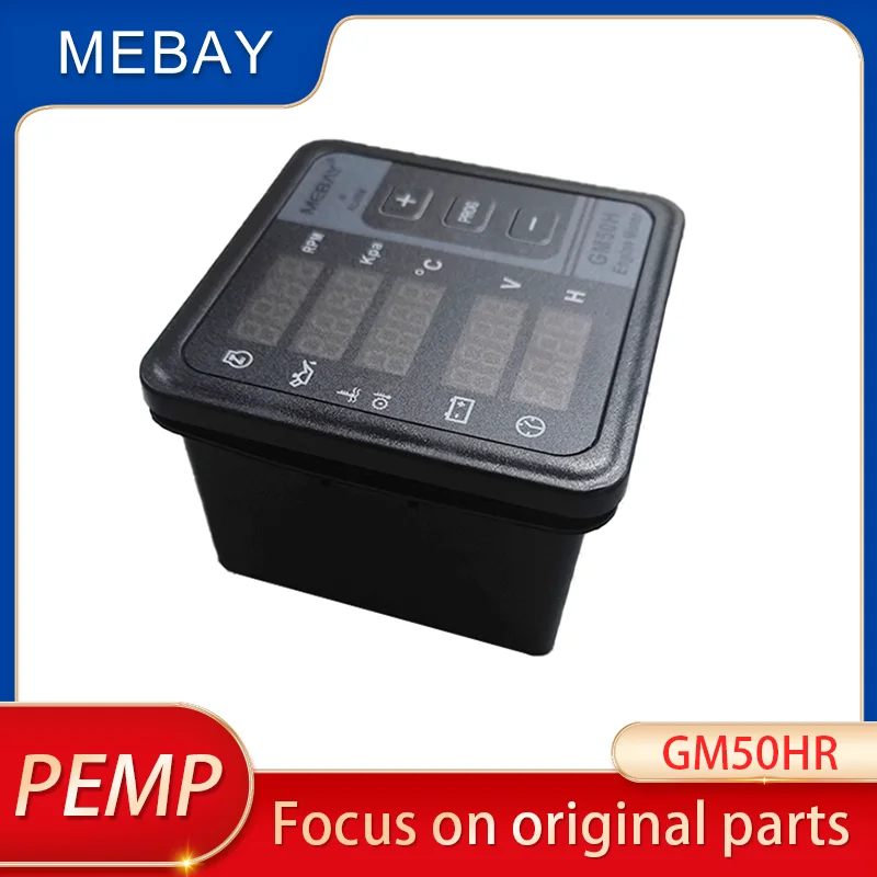 Genuine Mebay GM50HR Engine Multi Function Digital Meter Generator Parts With VDO Oil Temp Water Temperature Sensor