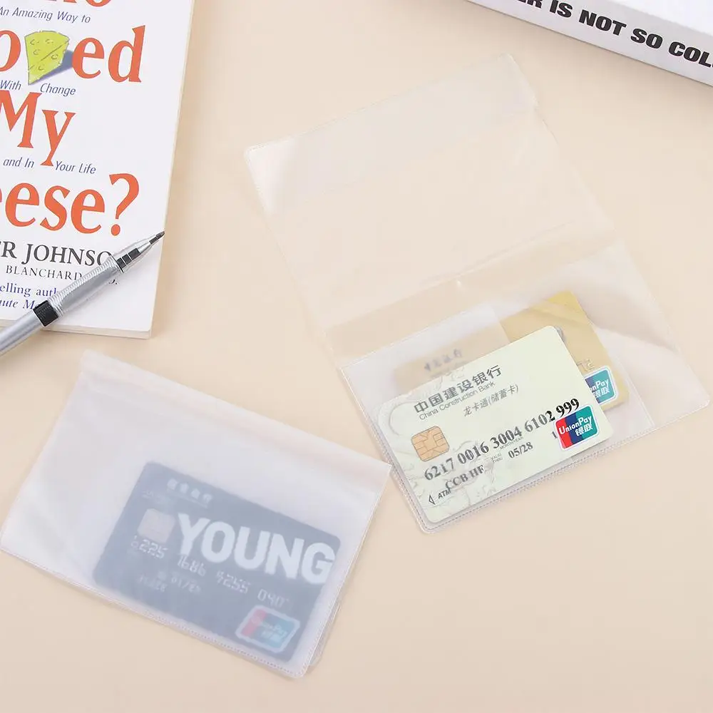 PVC Document Sleeve Organizer Protector Helder Waterdicht Transparant ID-kaart Beschermhoes Houder Paspoorthoes