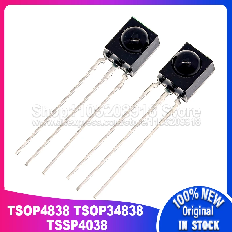 

10-50 шт. TSSP4038 TSSP4038SS1XB TSOP4838 TSOP34838 DIP-3 новый оригинальный инфракрасный приемный модуль для системы барьерной защиты